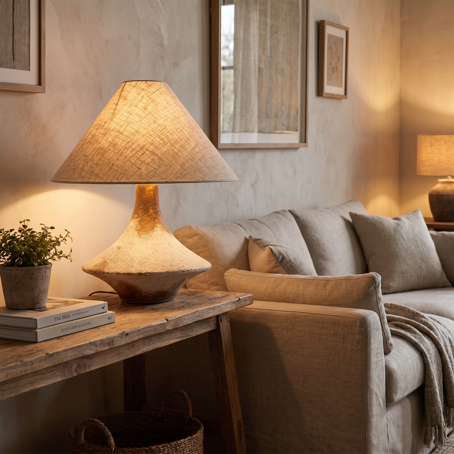 Wren Ceramic Table Lamp lifestyle