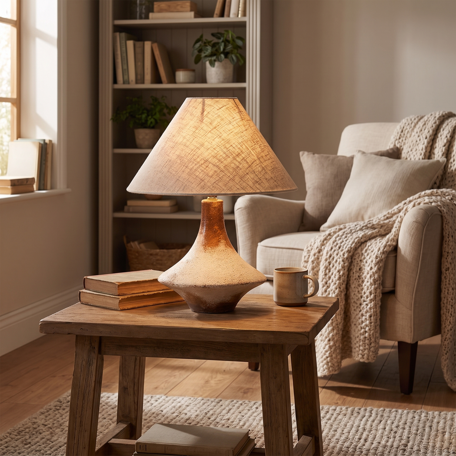 Wren Ceramic Table Lamp lifestyle