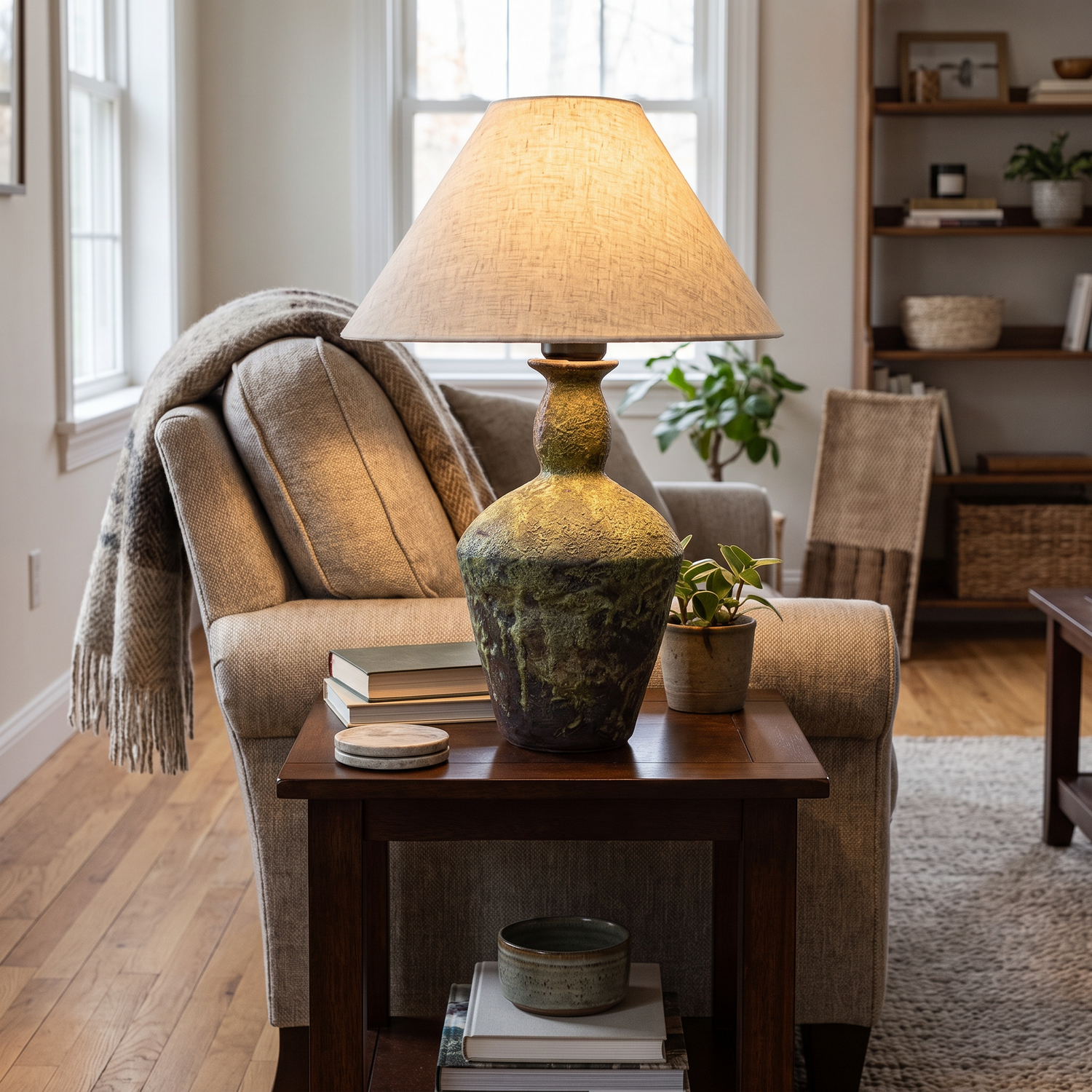 Opal Ceramic Table Lamp lifestyle