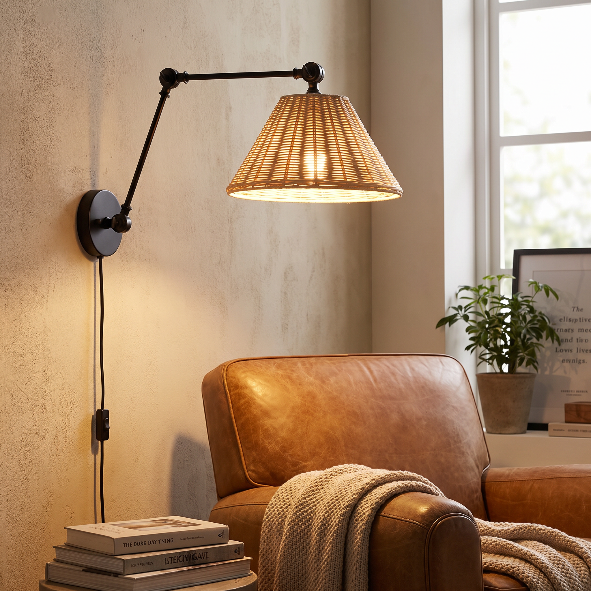 Grady Swing Arm Sconce lifestyle