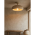 Willa cream speckled dome ceiling light in a wabi sabi entry