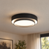 Cadenza Drum Flush Mount Ceiling Light in Black