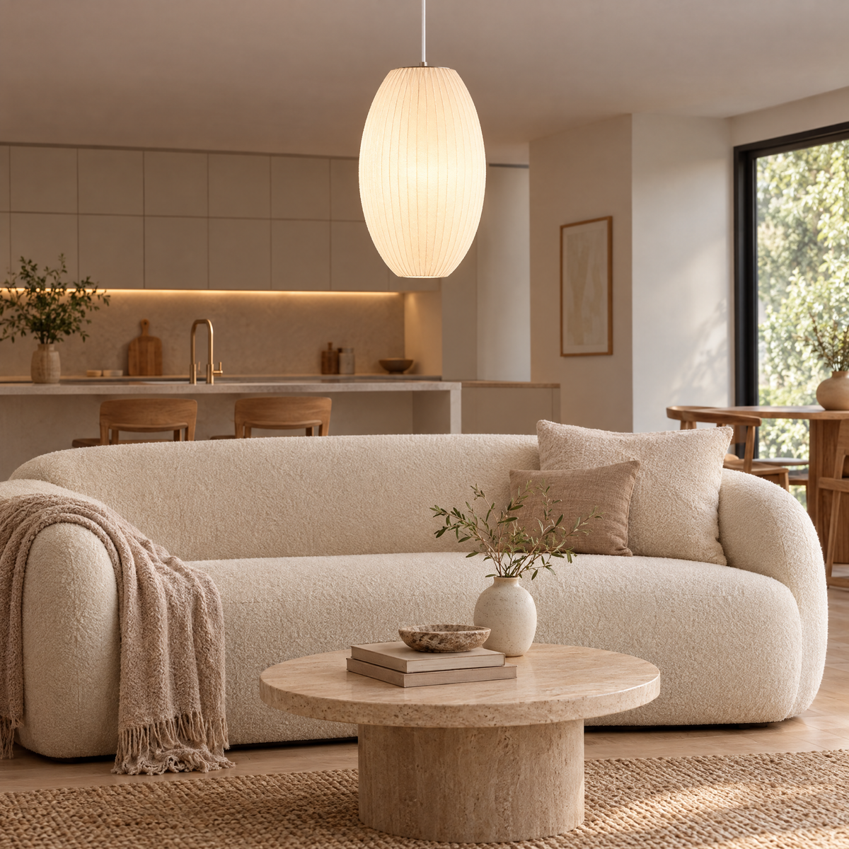 Treccia Crisscross Bubble Pendant Light, Model D