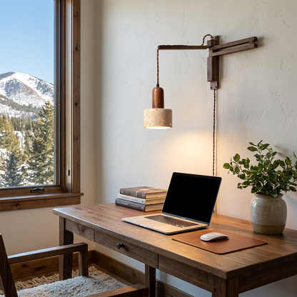 Sedona wall sconce in a home office