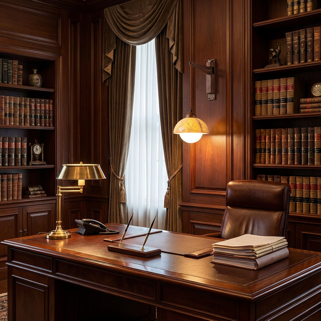 Sedona wall sconce in a law office