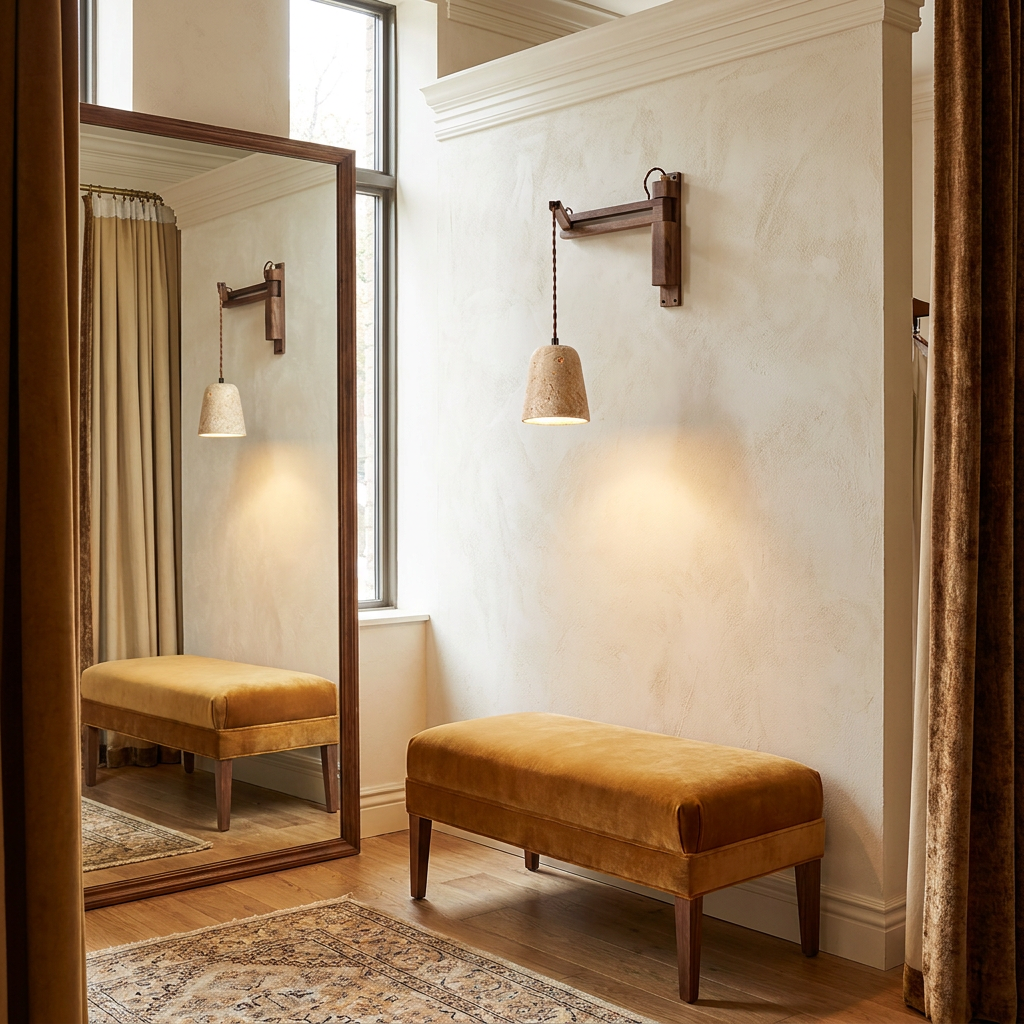 Sedona wall sconce in a retail fitting area