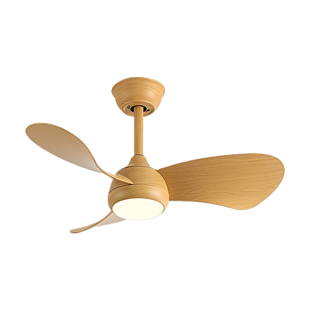 Manon Retro Nordic Three Blade Ceiling Fan with Light