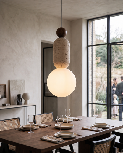 Anello Travertine Pendant Light