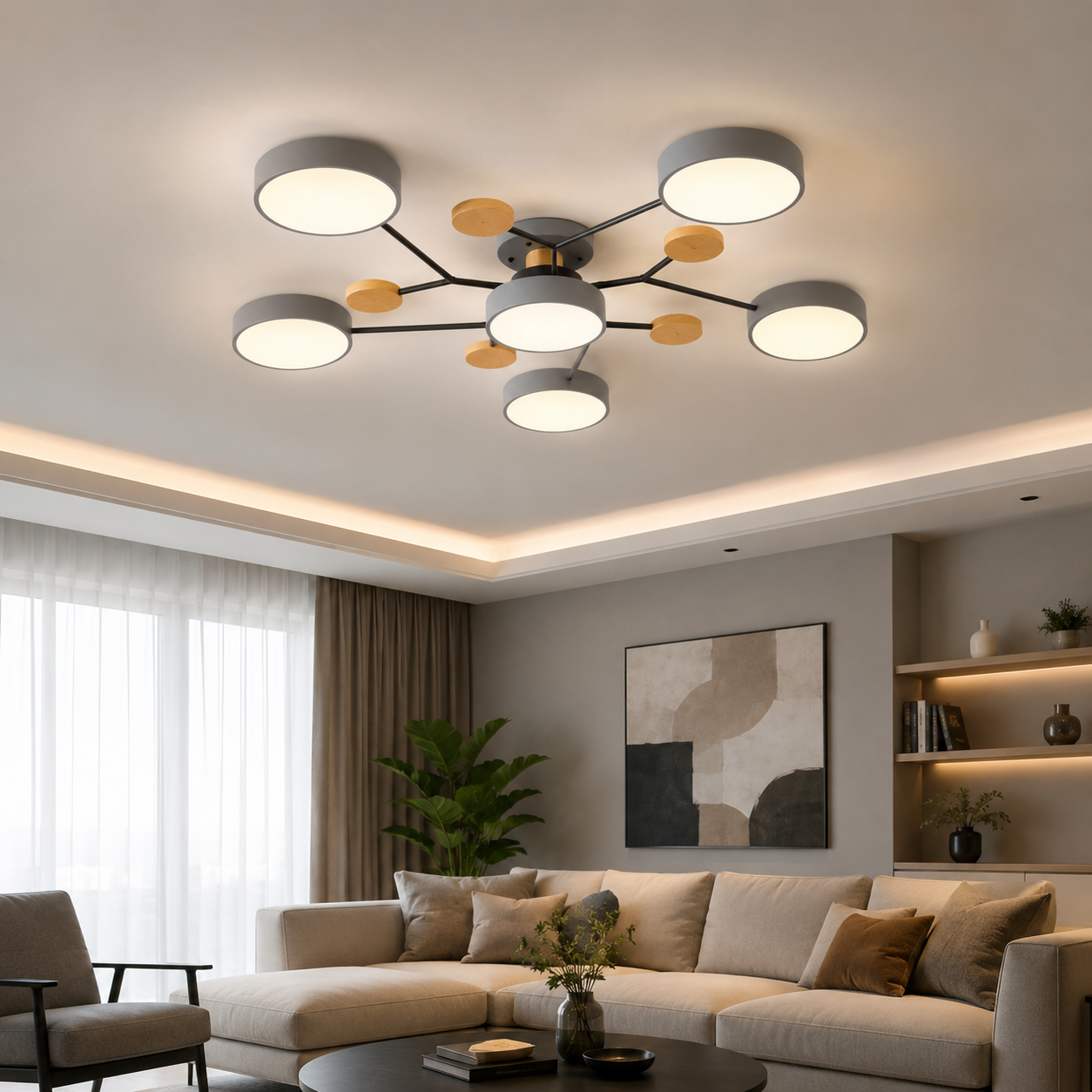 Lunara Modern LED Chandelier