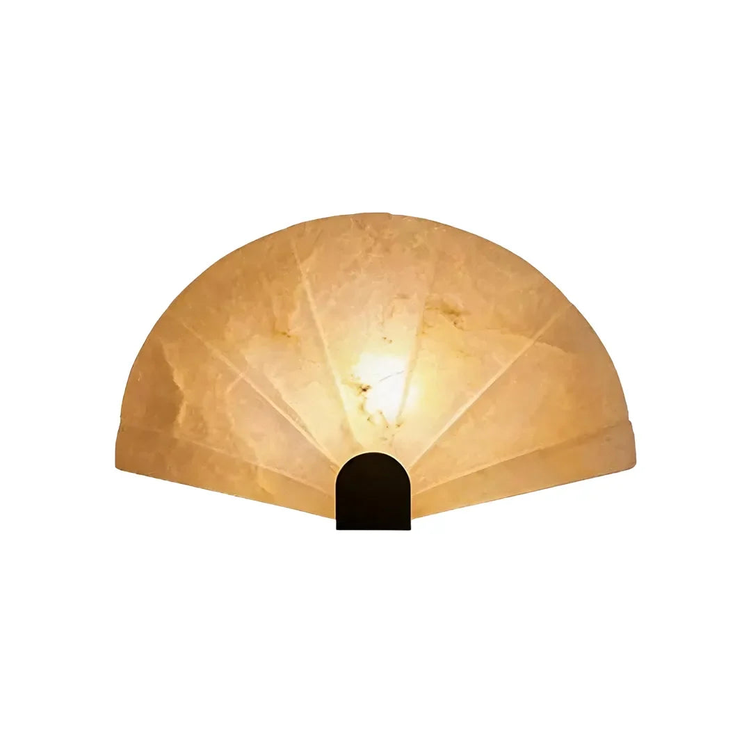 Beaune Scalloped Marble Wall Sconce