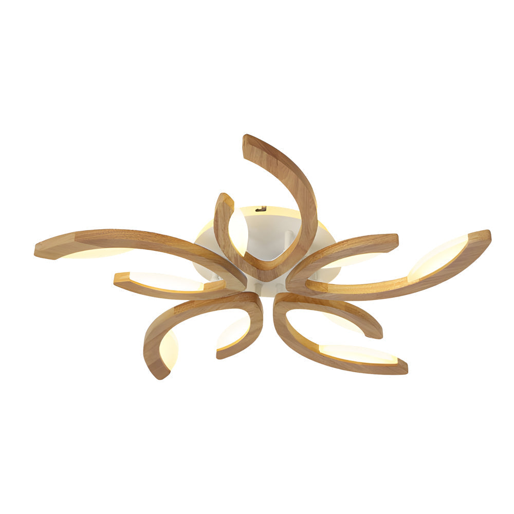 Verbena Leaf Wood Ceiling Light