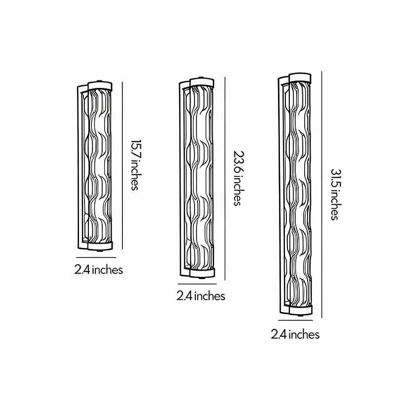Gaspard Linear Glass Wall Sconce
