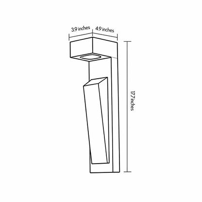 Lunel Minimalist Cement Outdoor Wall Light
