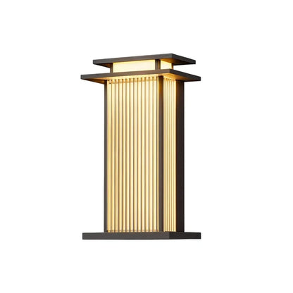 Sarlat Ribbed Glass Outdoor Wall Sconce