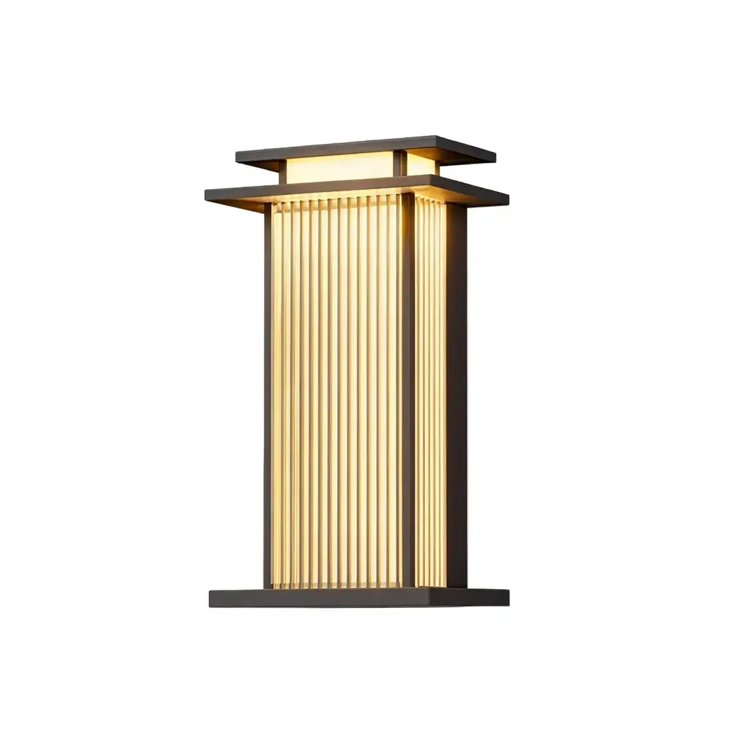Sarlat Ribbed Glass Outdoor Wall Sconce