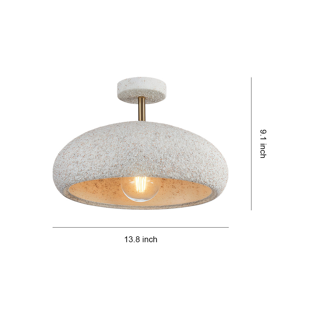 Willa Textured Dome Ceiling Light