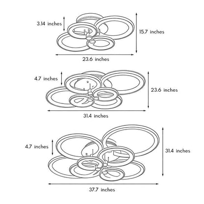 Anneau Multi Ring LED Ceiling Light