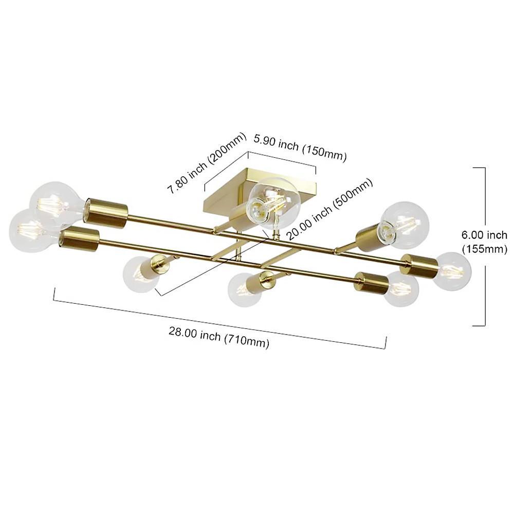 Marlon Antique Brass Sputnik Ceiling Light