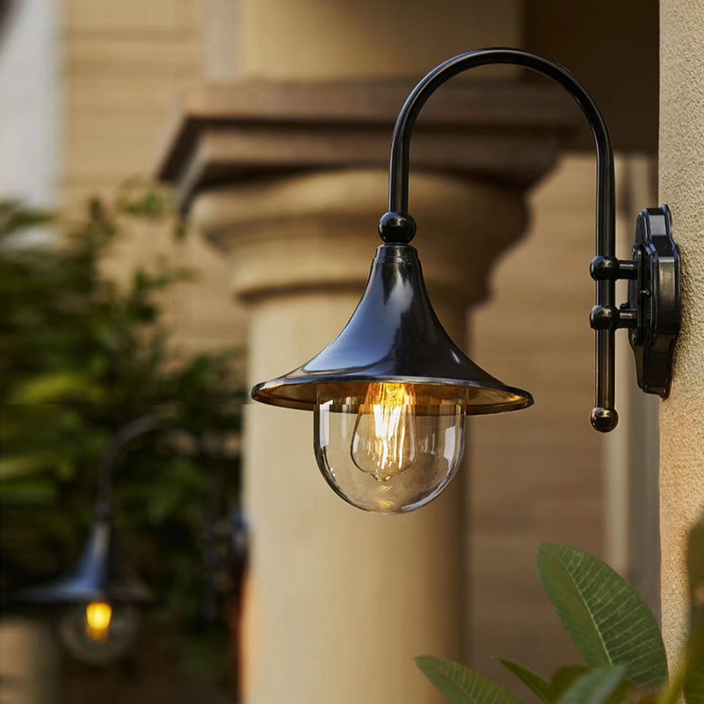Trompette Gooseneck Outdoor Wall Lantern