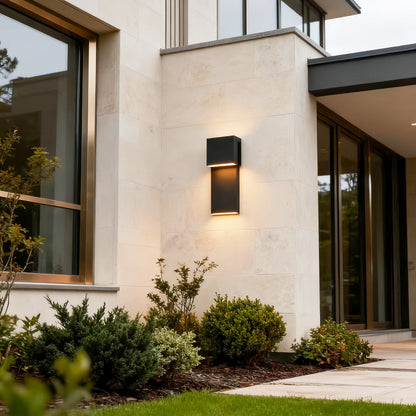 Honfleur Industrial Black Outdoor Wall Light