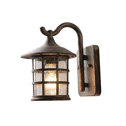 Jourdain Farmhouse Lantern Outdoor Wall Light