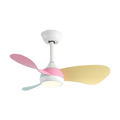 Manon Retro Nordic Three Blade Ceiling Fan with Light