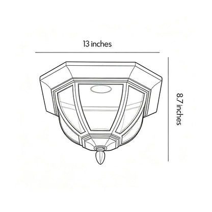 Amalie European Outdoor Flush Mount
